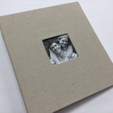 The Paper Studio LIGHT BURLAP 8.5”X11” 3 Ring Scrapbook Album