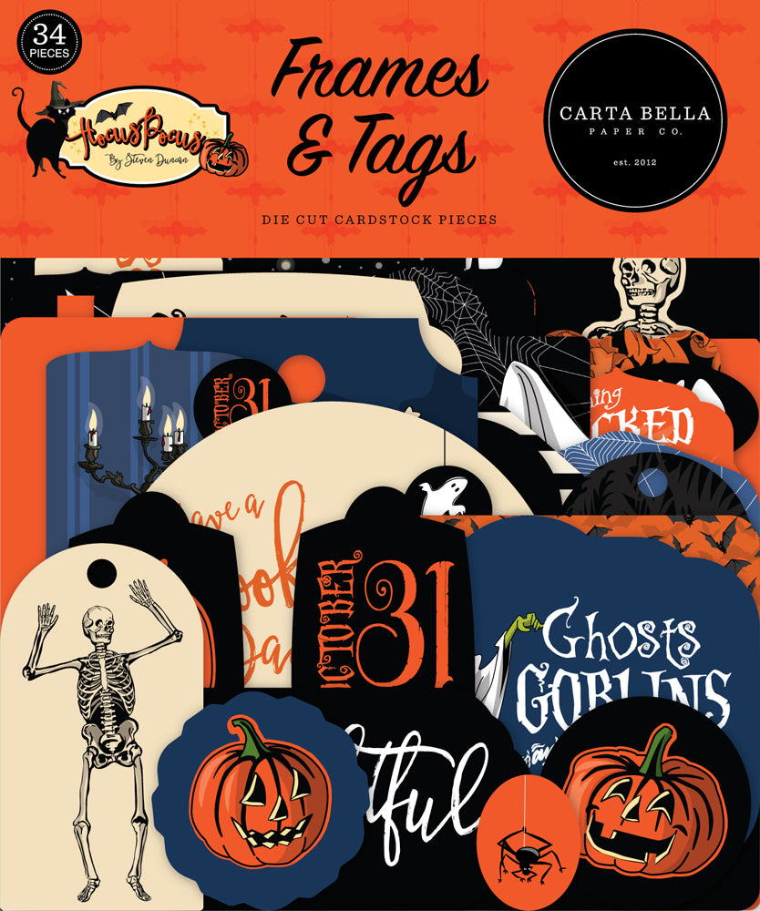 Carta Bella HOCUS POCUS EPHEMERA Die Cut 34 Pieces