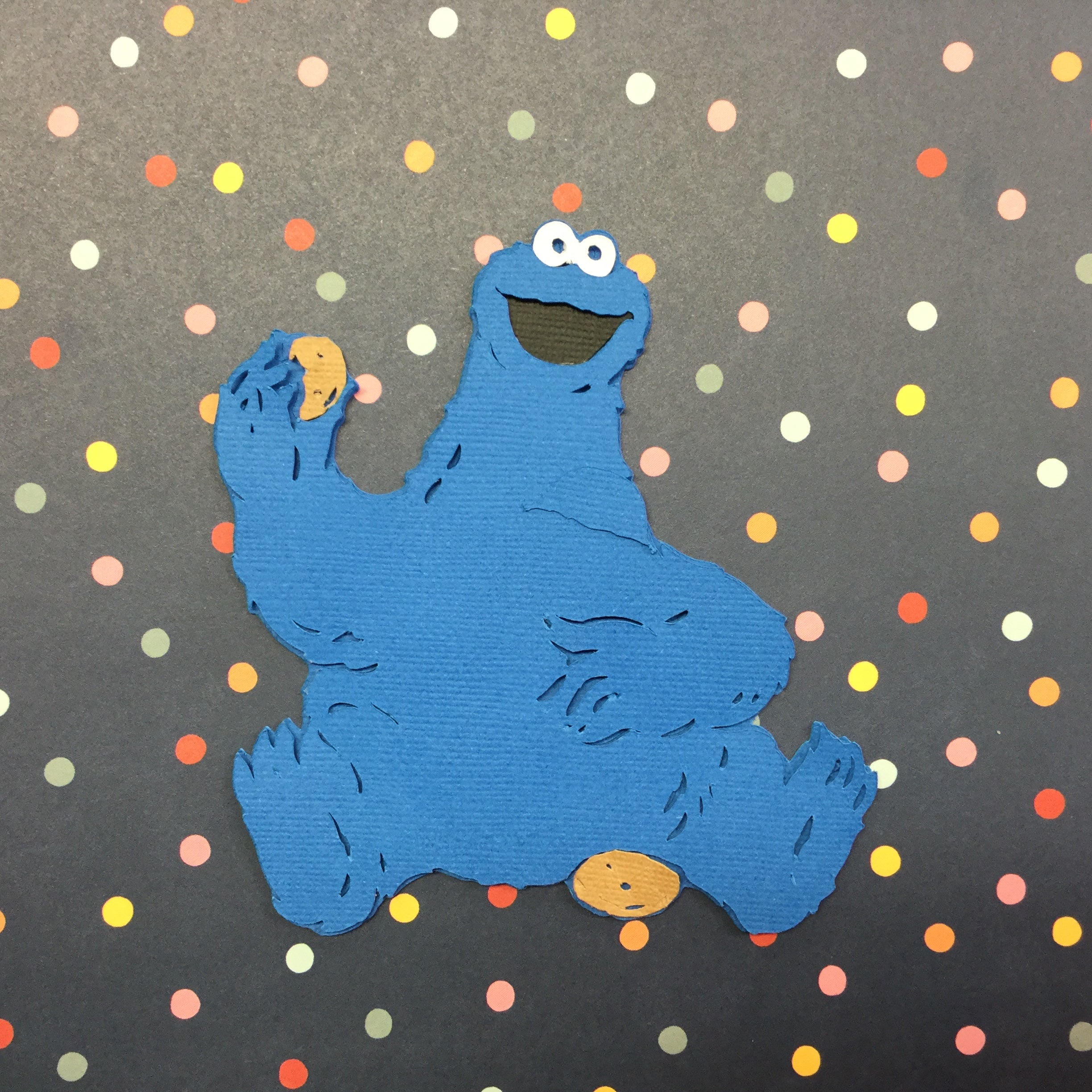 SESAME STREET Characters Die Cut Scrapbook Embellishments Cookie Monster Scrapbooksrus 