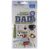 Paper House DAD 3D Stickers 4.5"x 7" 12pc - Scrapbook Kyandyland