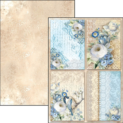 Ciao Bella BROCATTO ESTENSE A4 Paper Pad 9 sheets Scrapbooksrus