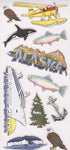 ALASKAN CRUISE Outdoor Icon Stickers 11pc Scrapbooksrus