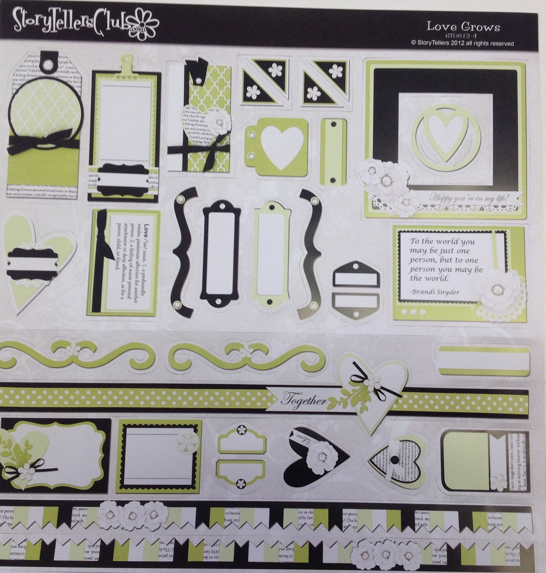 StoryTellers LOVE GROWS DIECUTS 12"X12"