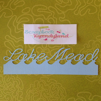 LAKE MEAD WAVE Travel LasVegas Laser Cuts 2&quot;X 7.5&quot;