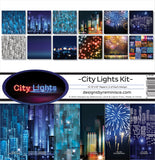 Reminisce CITY LIGHTS KIT 12"X12" Scrapbook Kit 12pc
