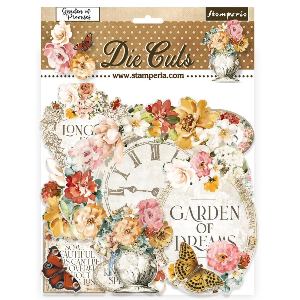 Stamperia GARDEN OF PROMISES Chipboard Die Cuts Savanna Scrapbookrus