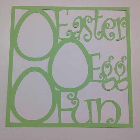 Page Frame EASTER EGG FUN Green 12"x12" Overlay