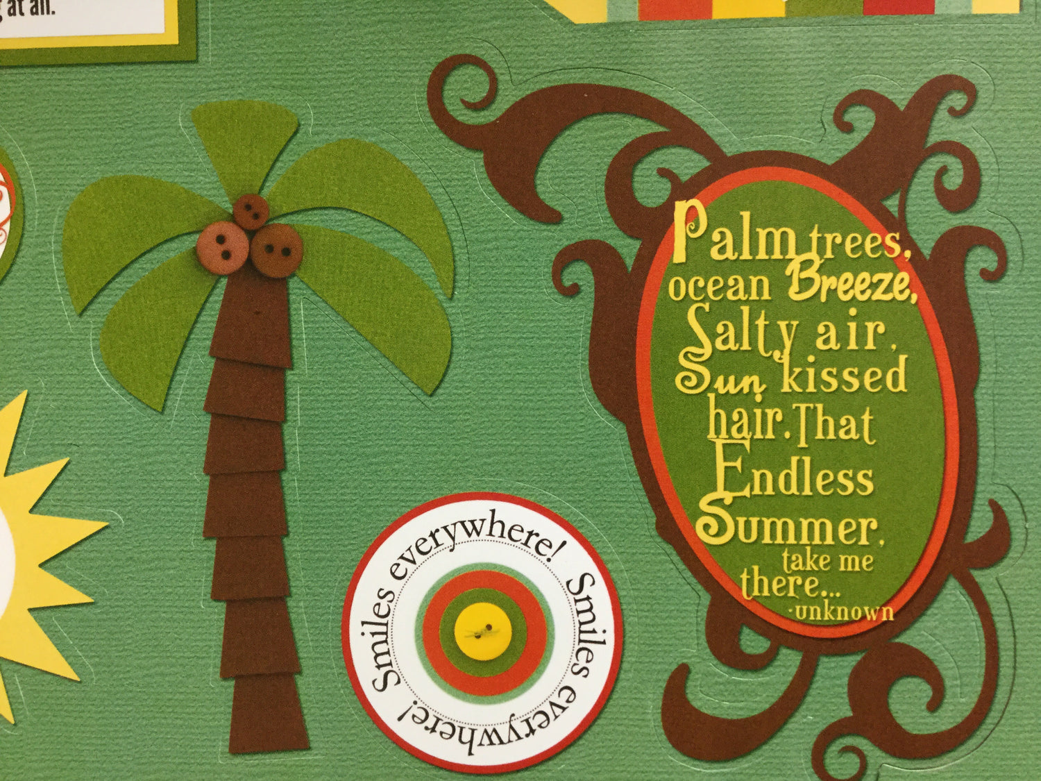 Storytellers ENDLESS SUMMER KIT 12&quot;X12&quot; Scrapbook Paper &amp; DieCuts 5pc Scrapbooksrus