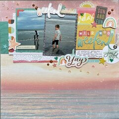 Heidi Swapp Sun Chaser OCEAN TIDE 12”X12” Paper