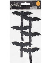 Pebbles Halloween BAT CLOTHESPINS 6pc