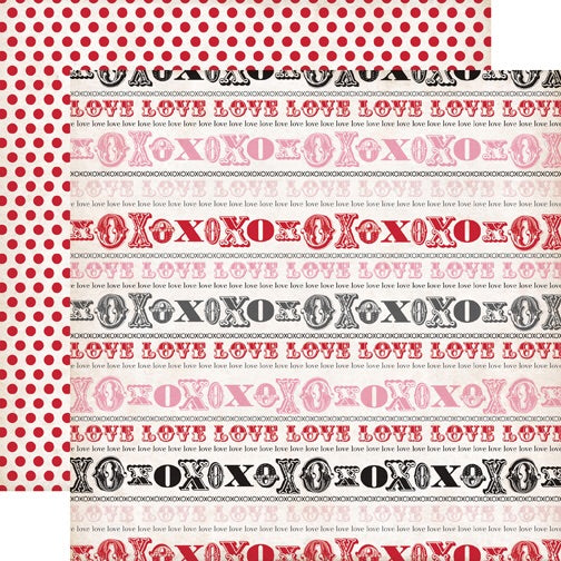 Echo Park Yours Truly LOVE NOTES 12&quot;X12&quot; 5pc Scrapbook Kit