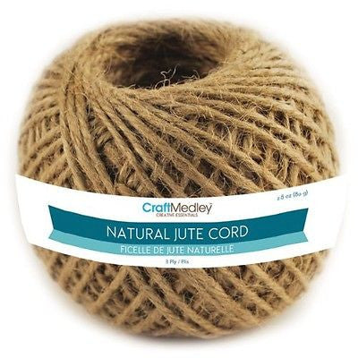 MultiCraft NATURAL JUTE CORD 2.8oz 3 Ply