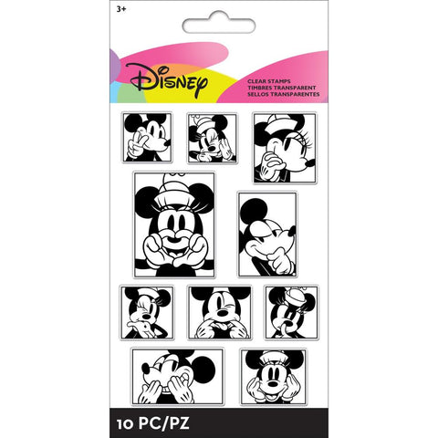 EK Success Disney MICKEY & MINNIE Clear Acrylic Stamps
