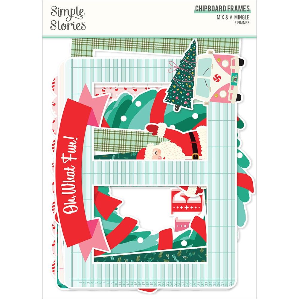 Simple Stories MIX & A-MINGLE Chipboard Frames 6pc