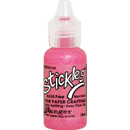 Ranger STICKLES PINKS REDS .5oz Glitter Glue Hibiscus
