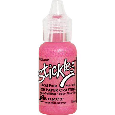 Ranger STICKLES PINKS REDS .5oz Glitter Glue Hibiscus