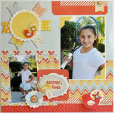 My Mind's Eye ON THE SUNNY SIDE Paper & Accessories Kit 12"X12"