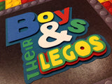 Premade BOYS & THEIR LEGOS 12"X12" Scrapbook Blocks Page