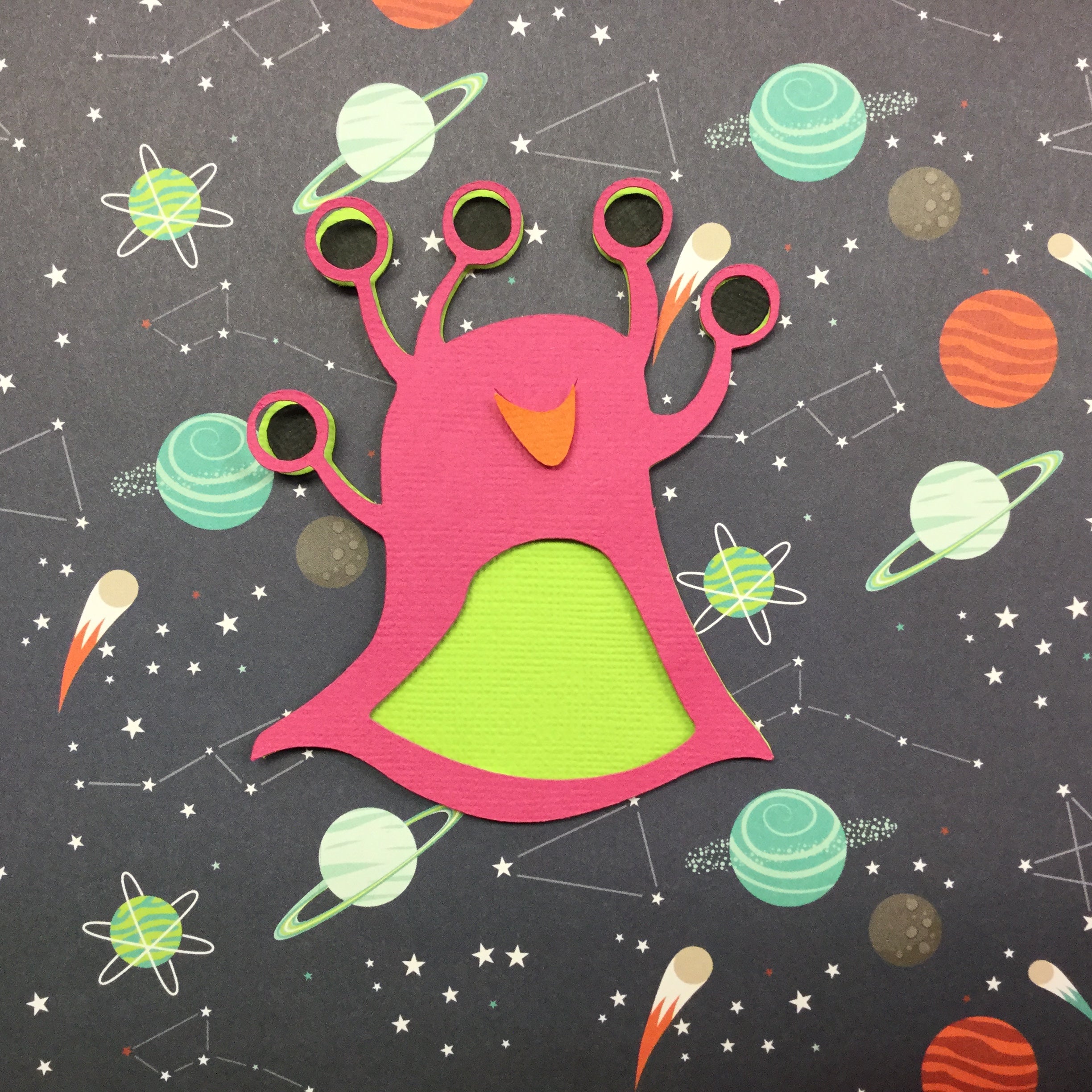 ALIEN MONSTER 3D Die Cut Scrapbook Embellishment Scrapbooksrus