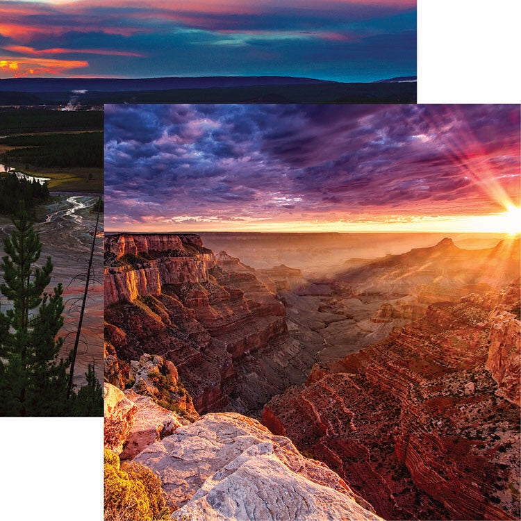 Reminisce National Parks GRAND CANYON 12&quot;X12&quot; Scrapbook Paper @scrapbooksrus