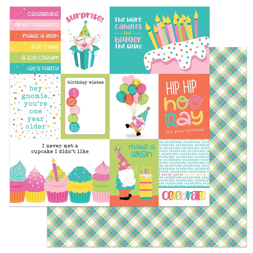 Photo Play Tulsa’s Birthday Party HOORAY 12x12 Paper