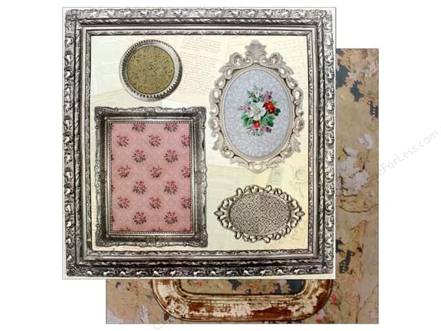 7 Gypsies ORNATE FRAMES 12"X12" Scrapbook Paper
