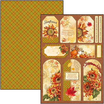 Ciao Bella THE SOUND OF AUTUMN A4 Paper Pad 9 sheets Scrapbooksrus