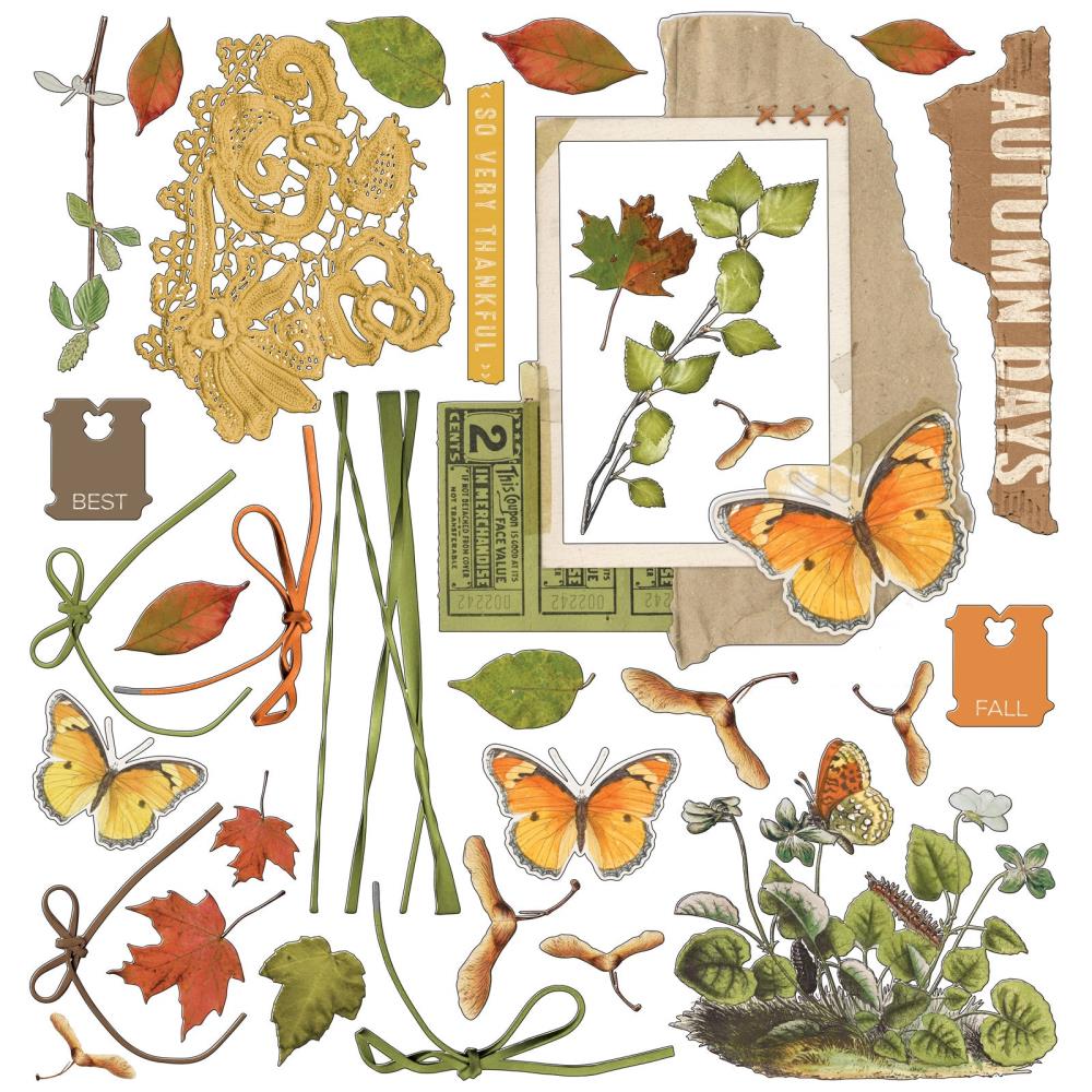 49 and Market Vintage Artistry IN THE LEAVES 12x12 Collection Pack