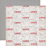 Echo Park Yours Truly LOVE NOTES 12"X12" 5pc Scrapbook Kit