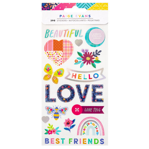 Paige Evans Blooming Wild STICKER BOOK 290pc