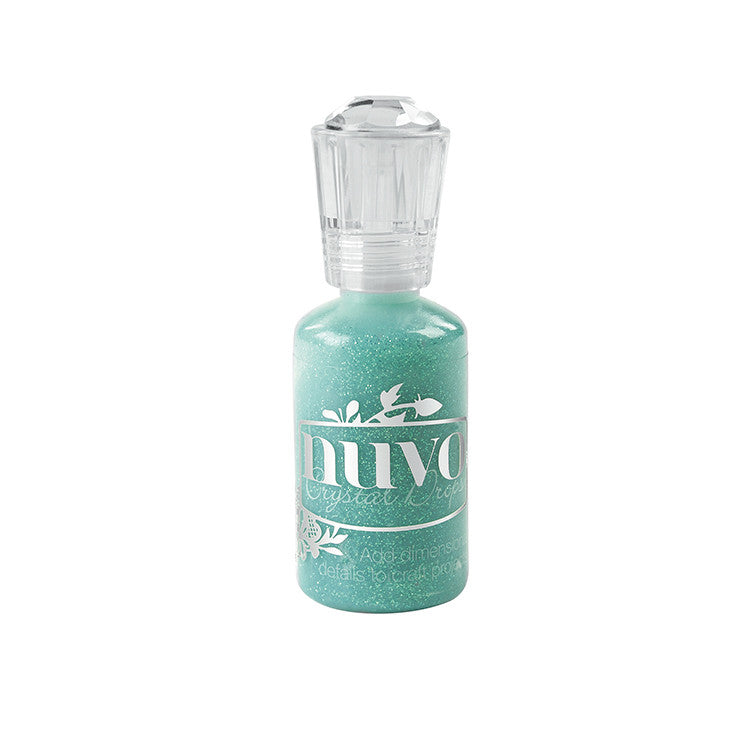 Nuvo Glitter Drops AQUATIC MIST 3D Enamel Dots 1oz