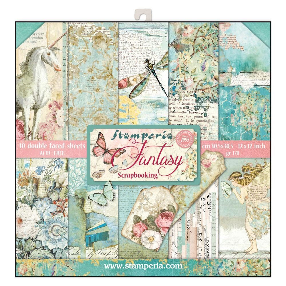 Stamperia Scrapbooking Paper 12&quot;X12&quot; WONDERLAND FANTASY Scrapbooksrus