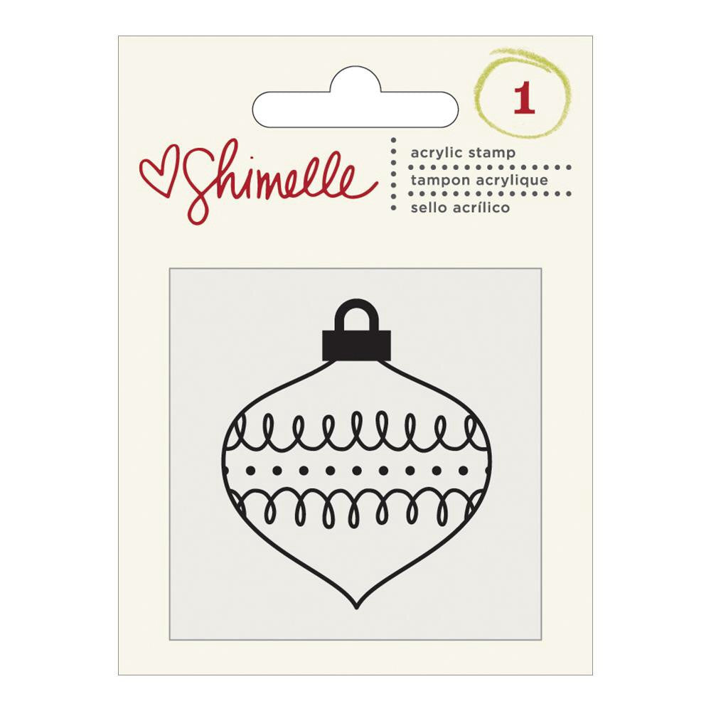 American Crafts Shimelle ORNAMENT Clear Acrylic Stamp - Scrapbook Kyandyland