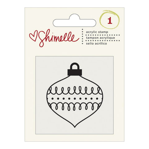 American Crafts Shimelle ORNAMENT Clear Acrylic Stamp - Scrapbook Kyandyland