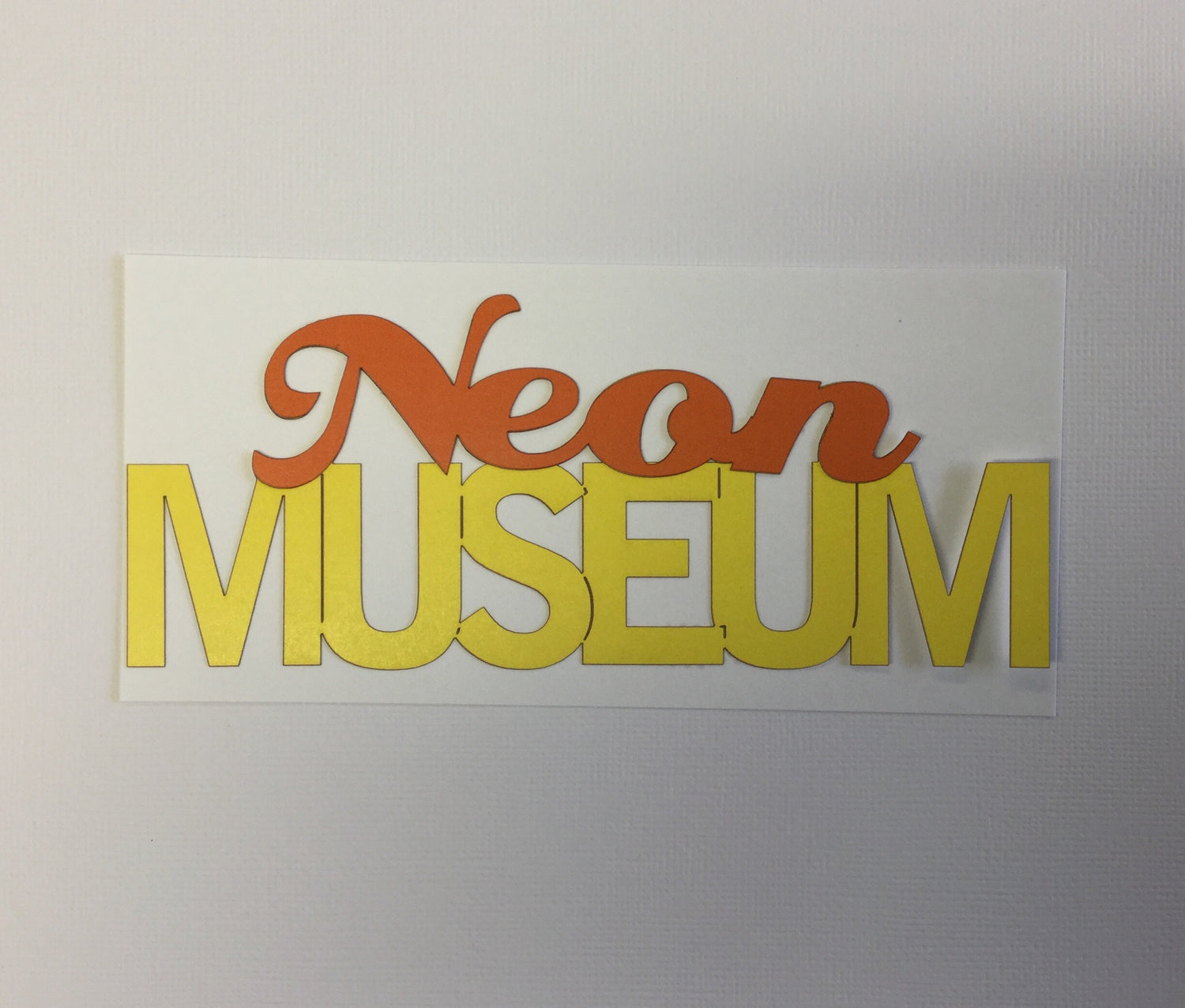 NEON MUSEUM OVERLAY Travel LasVegas Laser Cuts 2&quot;X 8&quot; Scrapbooksrus