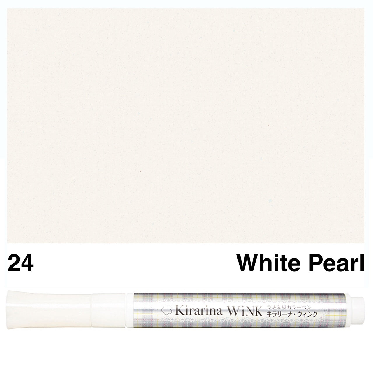 Kirarina Wink WHITE PEARL METALLIC Marker Pens Scrapbooksrus