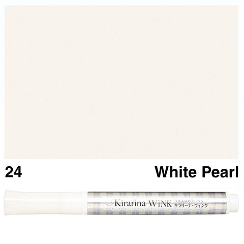 Kirarina Wink WHITE PEARL METALLIC Marker Pens Scrapbooksrus