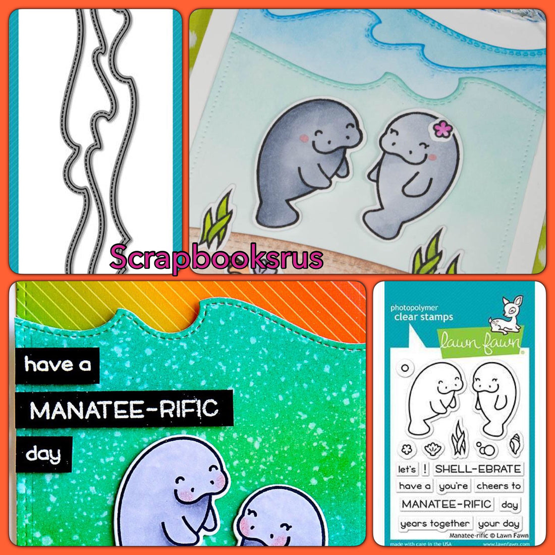 Lawn Fawn Manatee-rific @Scrapbooksrus