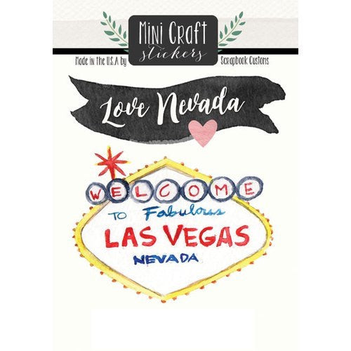 Scrapbook Customs Mini Craft Stickers Nevada Love @Scrapbooksrus