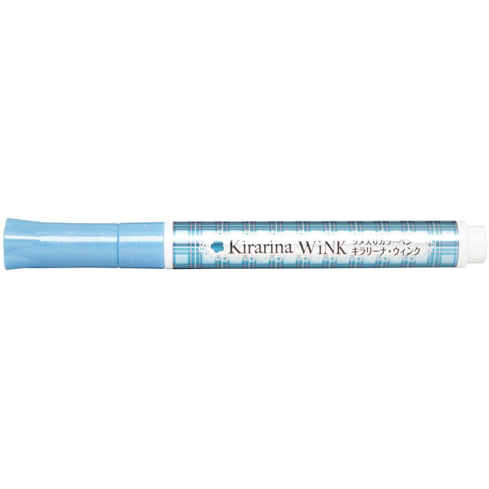Kirarina Wink AQUA BLUE METALLIC Marker Pens Scrapbooksrus