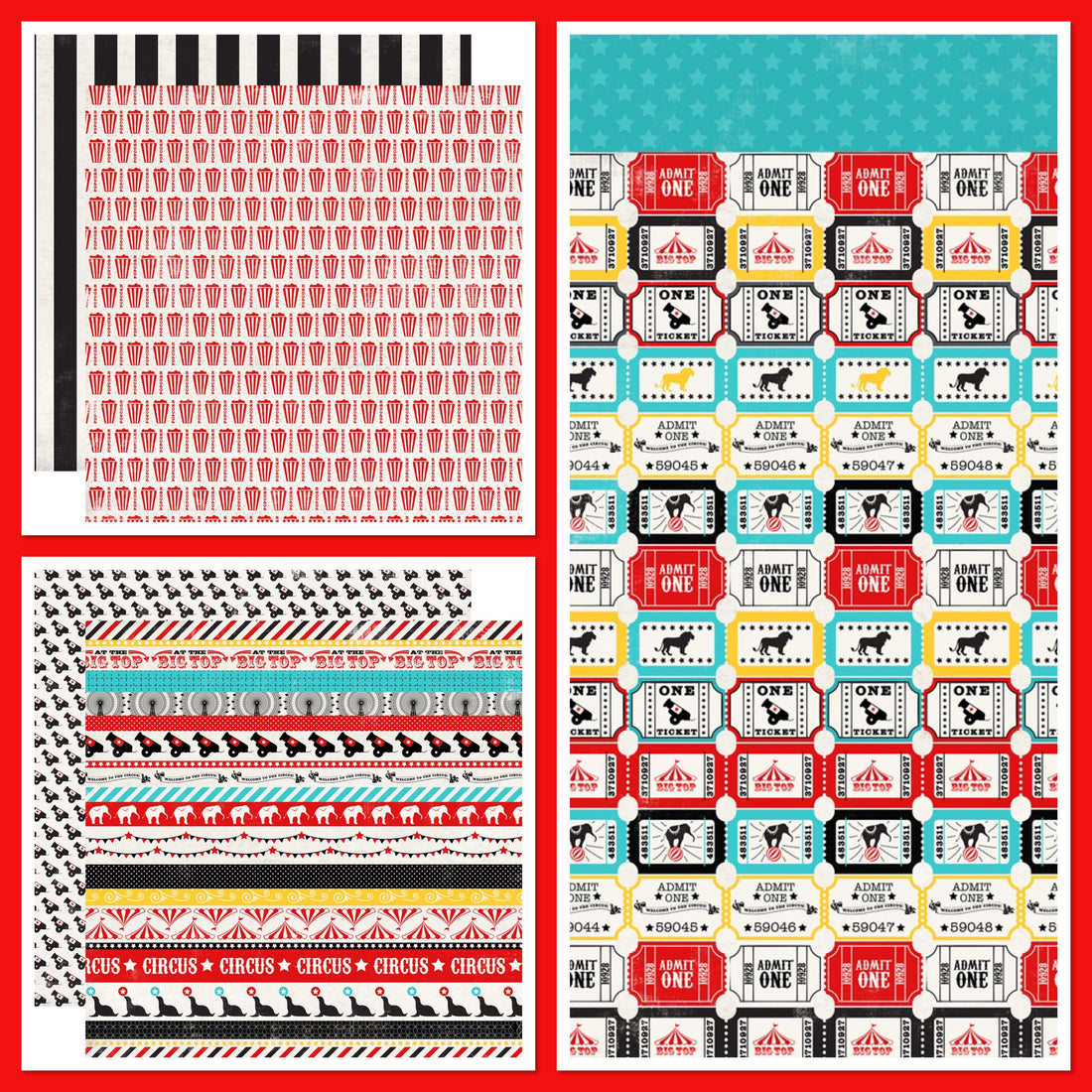 Carta Bella CIRCUS PARTY 12"X12" Scrapbook Paper Kit