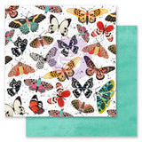 Prima PAINTED FLORAL 12"X12" Paper Pad with Foil 24 sheets