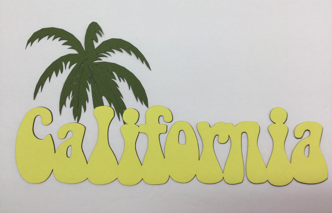 CALIFORNIA PALM TREE Laser Cut DieCut