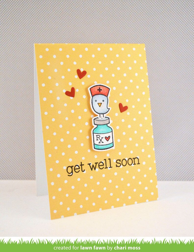 Lawn Fawn Cuts GET WELL SOON Custom Craft Die