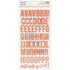 Simple Stories COLORVIBE CORAL  Foam Alpha Letter Stickers Scrapbooksrus