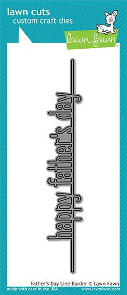 Lawn Fawn Cuts FATHER’S DAY LINE BORDER Custom Craft Die