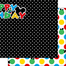 Disney MAGICAL BIRTHDAY 12X12 Scrapbook Paper - Scrapbook Kyandyland