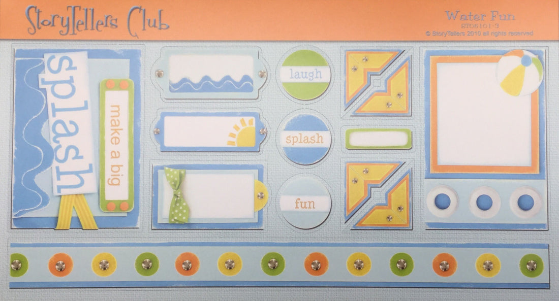 StoryTellers WATER FUN 1-3 DIECUTS 6"X13" Scrapbooksrus