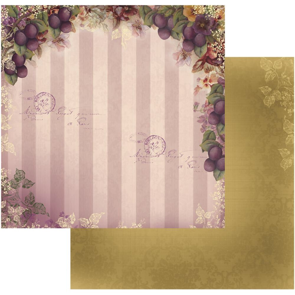 Couture Creations Hearts Ease ORCHARD DELIGHT 12&quot;X 12&quot; Scrapbook Paper