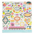 Paige Evans SPLENDID CHIPBOARD 12"X12" Scrapbook Stickers